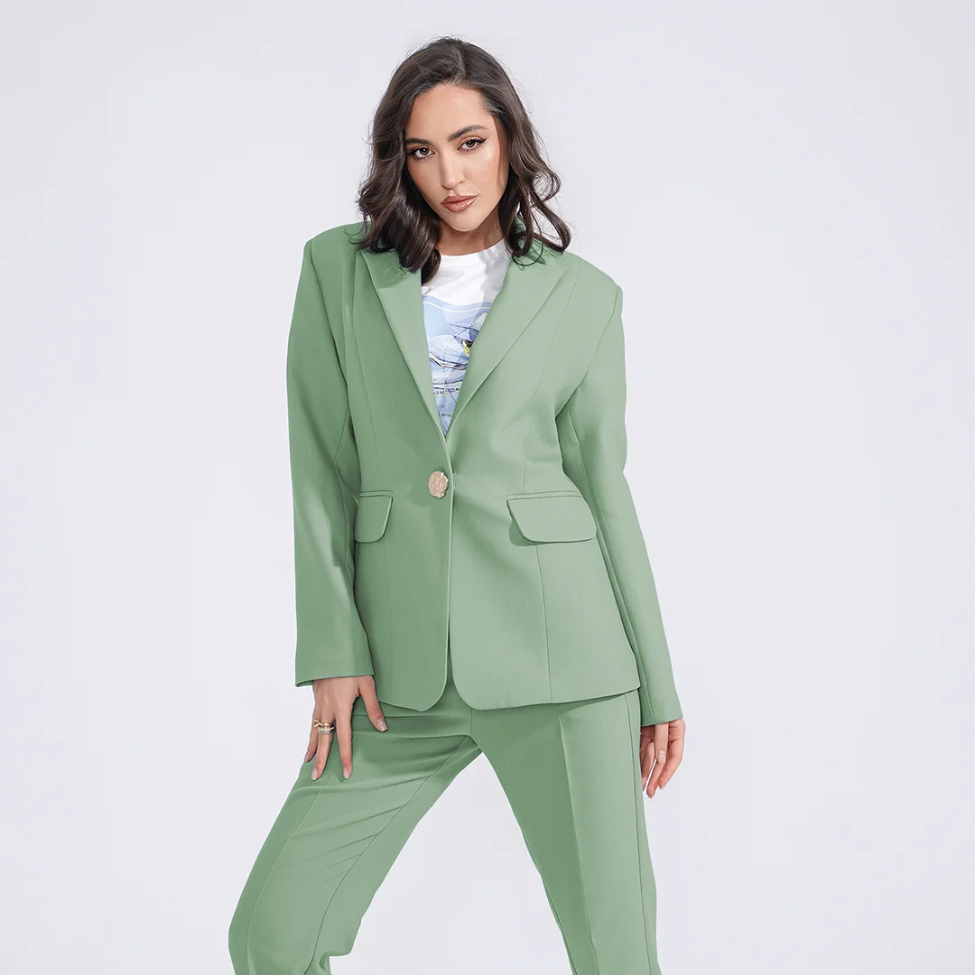 Блейзър с подплънки на раменете Junona Green