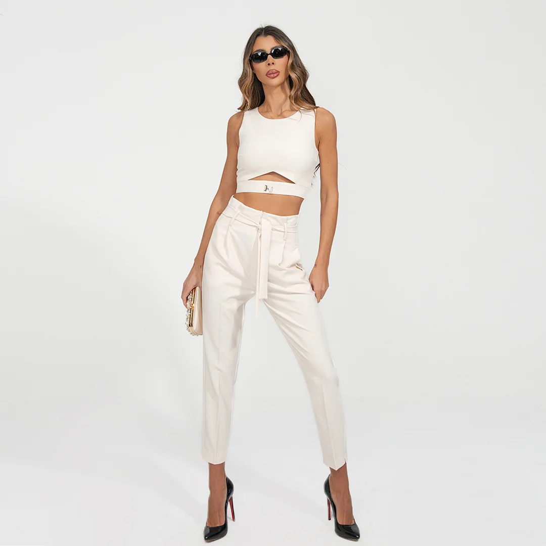 Панталон Junona с висока талия и колан