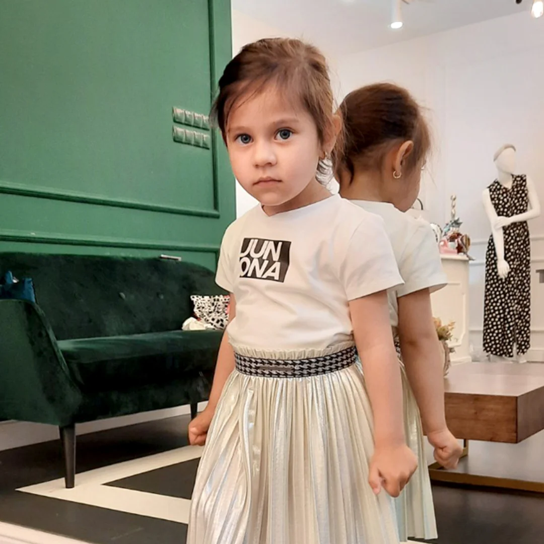 Детска тениска с лого Junona