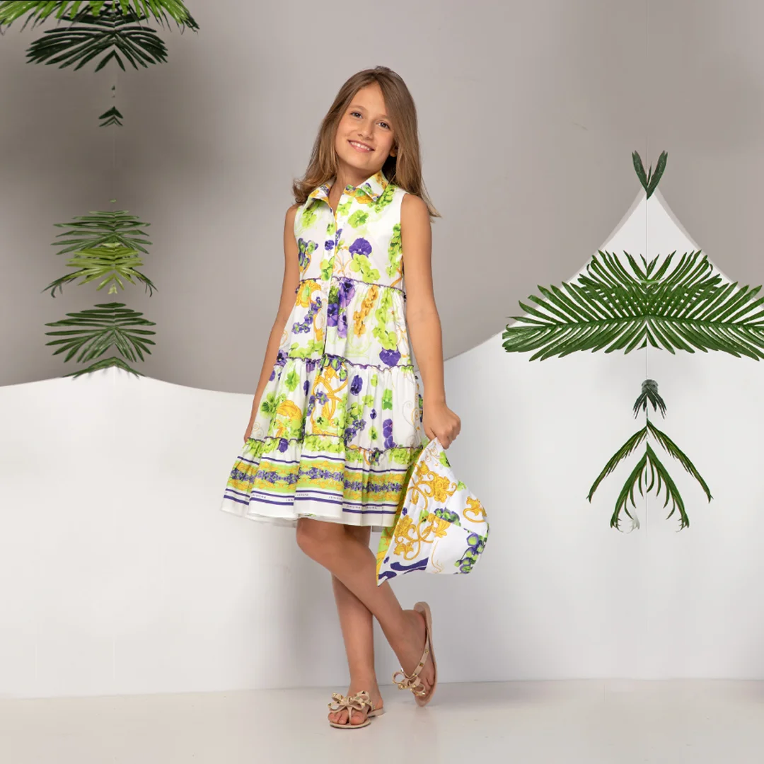 Детска  рокля на волани