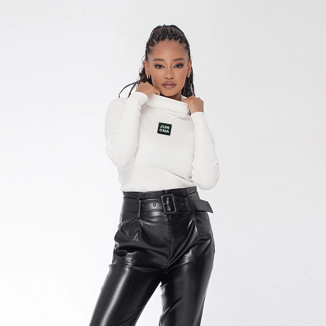 Рипсена блуза с поло яка и гумирано лого