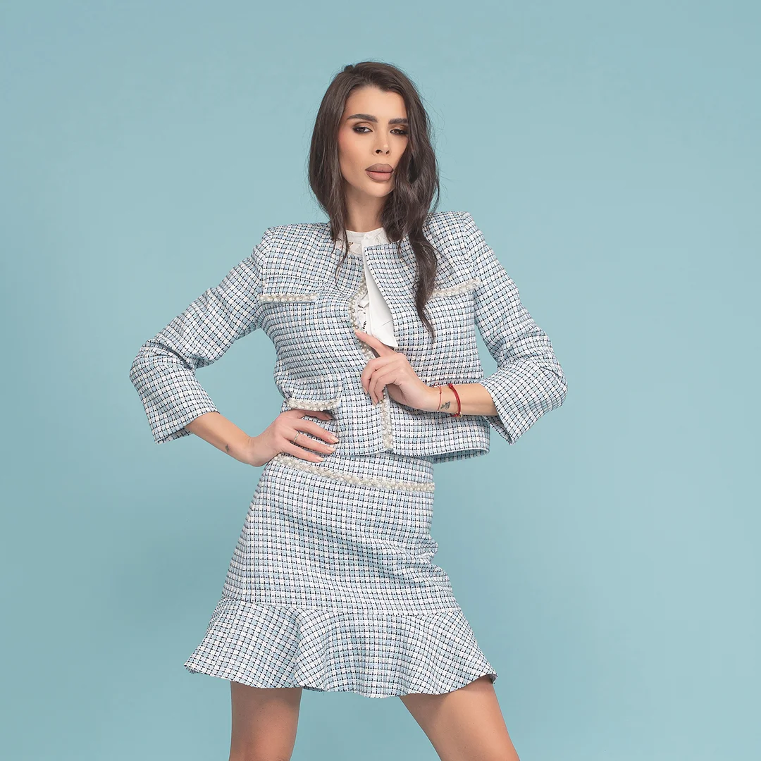 Сако от букле с перли