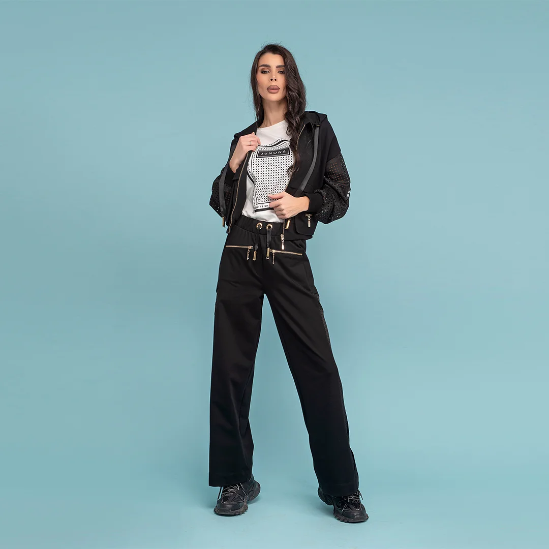 Панталон с мрежа и връзки