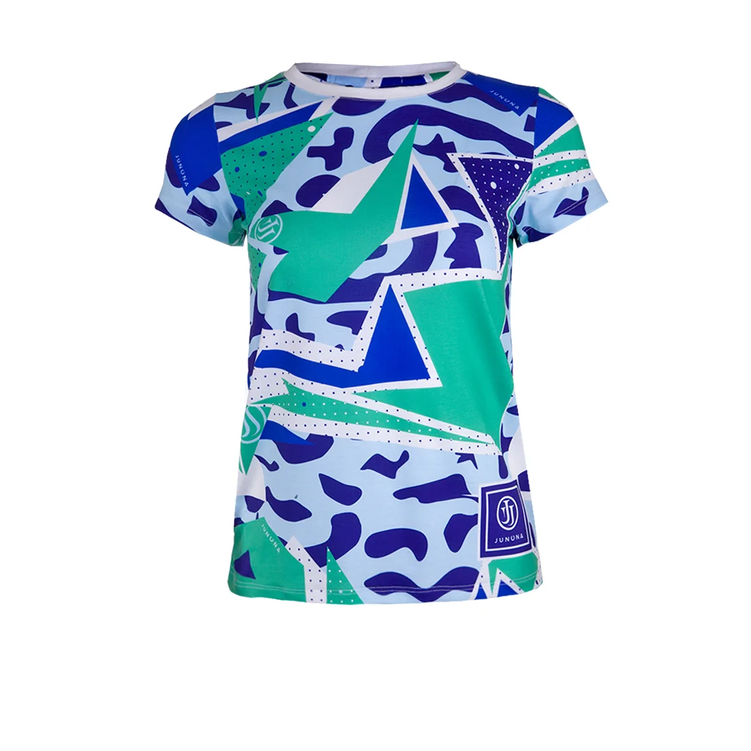 Спортна тениска с контрастен принт