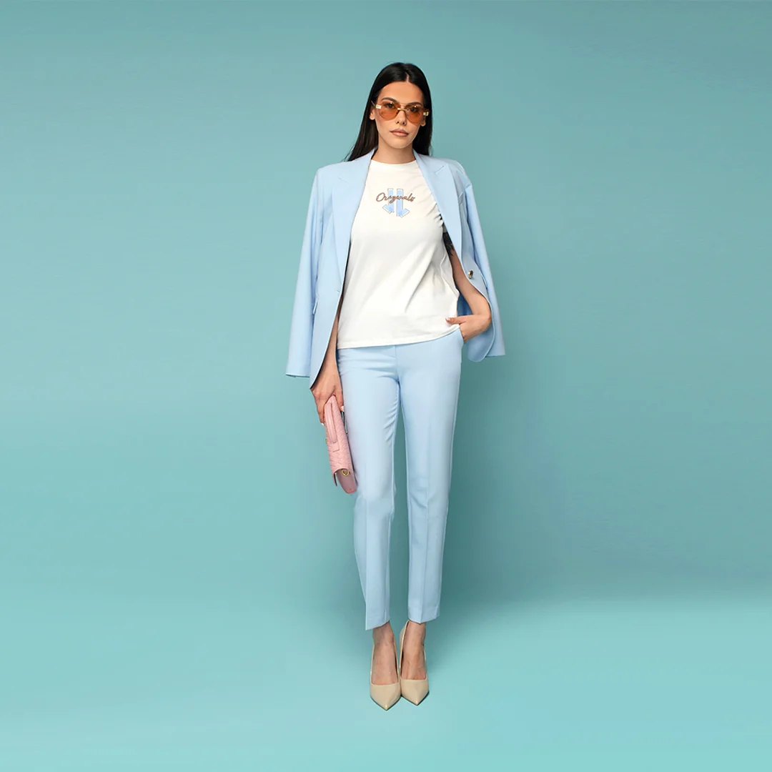 Класически панталон с висока талия