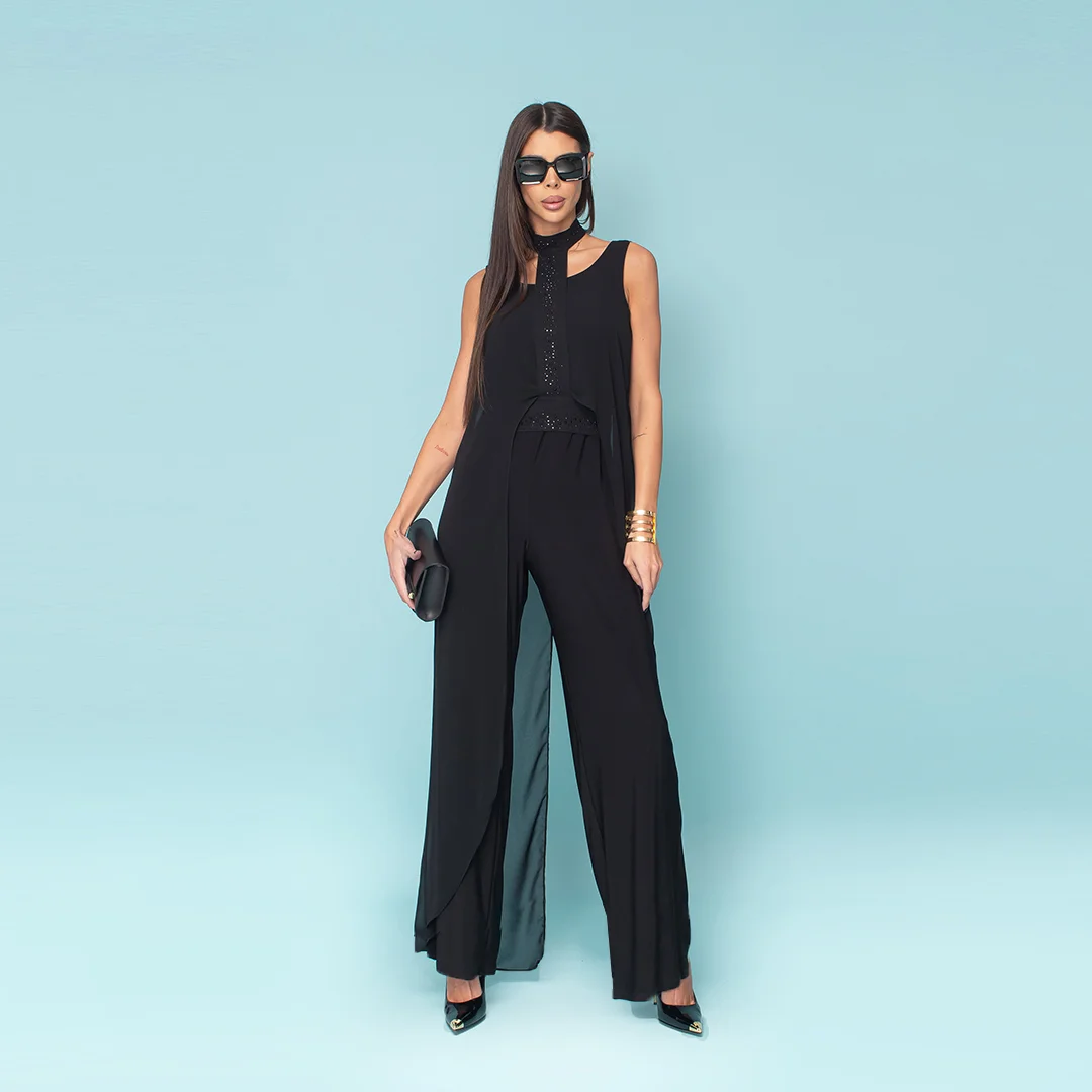 Дамски гащеризон с шифон