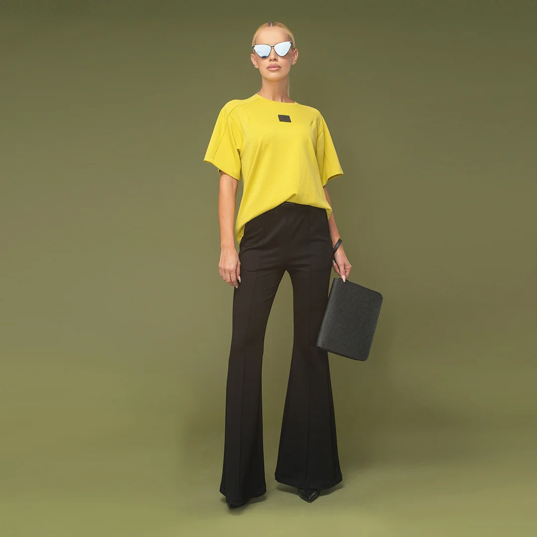 Панталон чарлстон с шит ръб