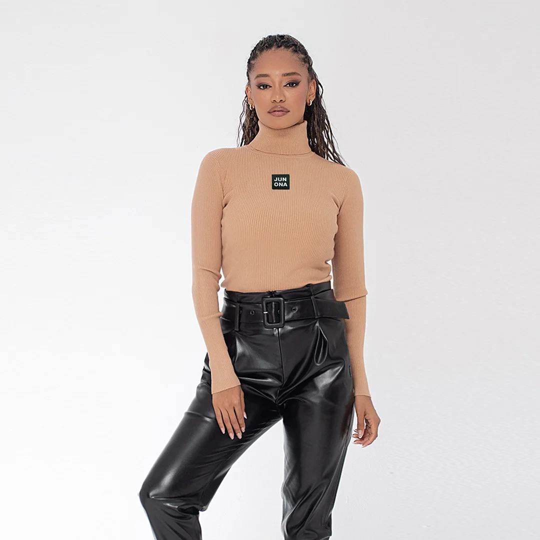 Рипсена блуза с поло яка и гумирано лого