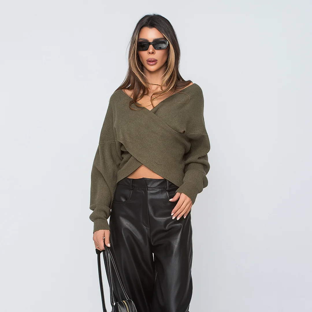 Рипсена блуза с прехлупване