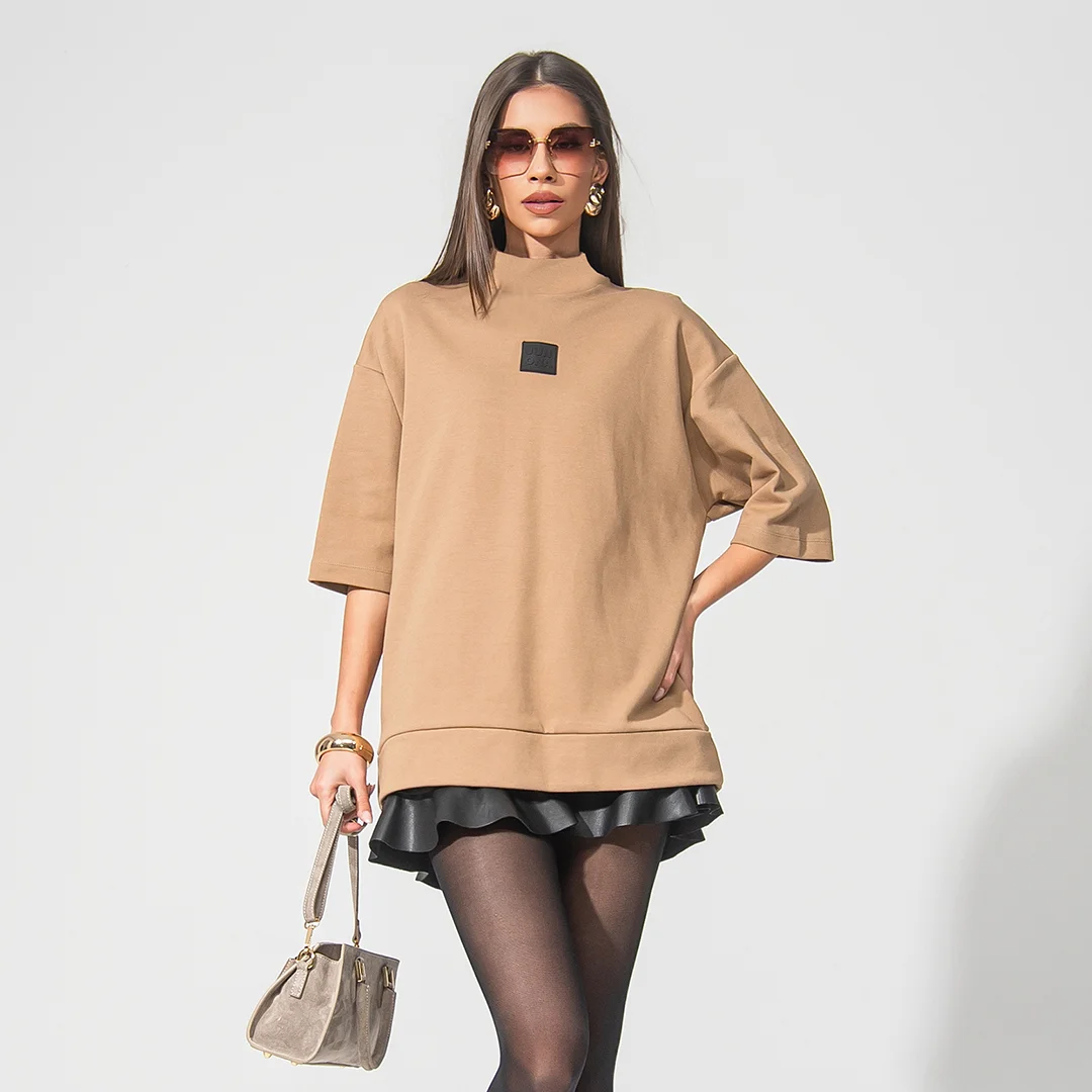 Оувърсайз тениска с лого