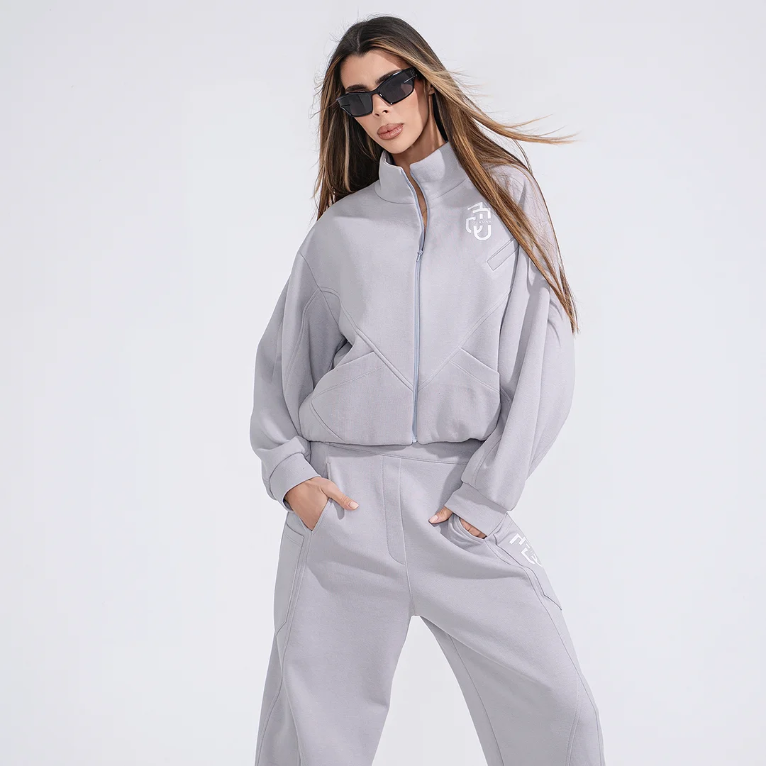 Обемно горнище с цип и джобове Junona