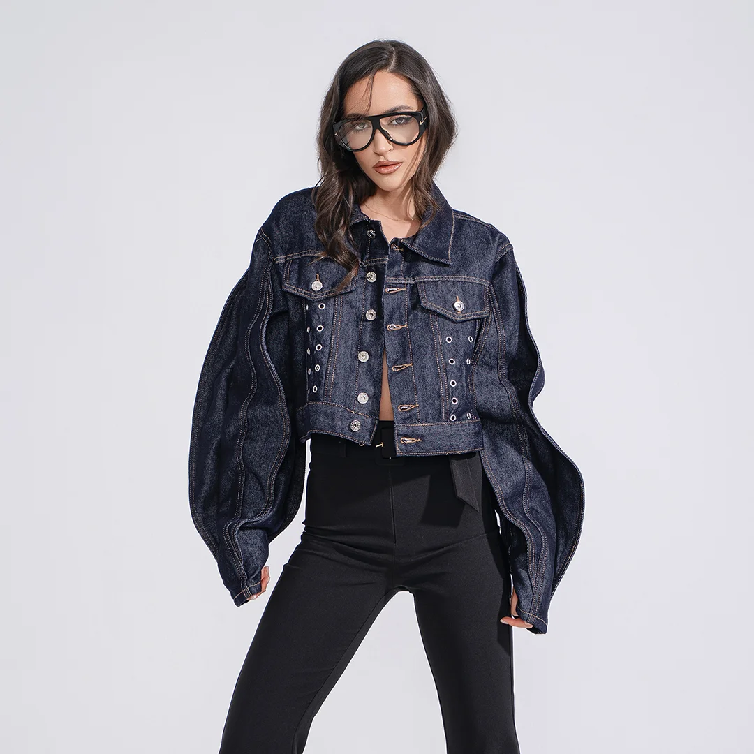 Дънково яке с капси Junona